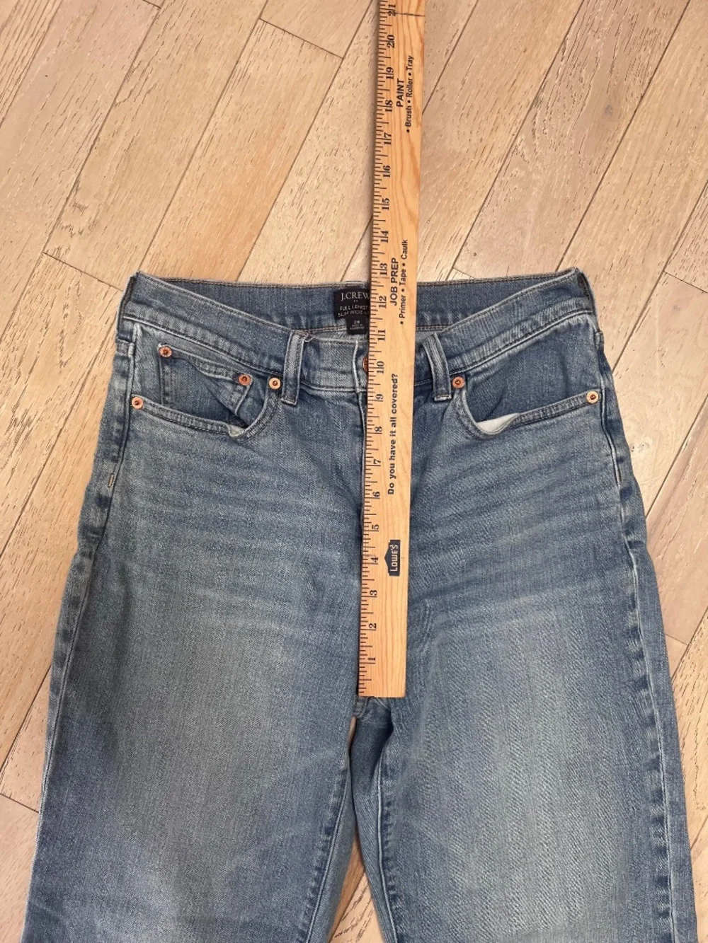 J.Crew Womens Women's  Full Length Slim Wide Leg High Rise  Jeans Size 28  light